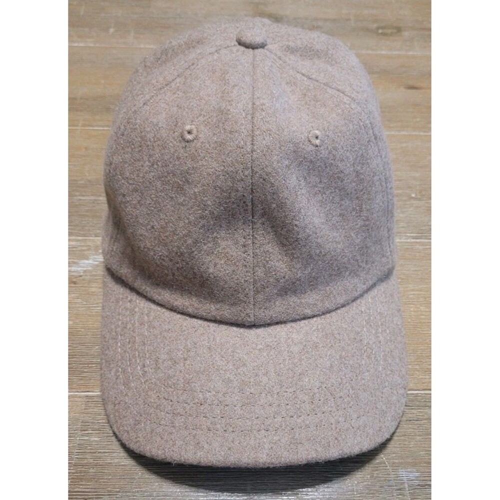 Rubi Tan Beige Wool Baseball Cap Hat Adjustable Strap